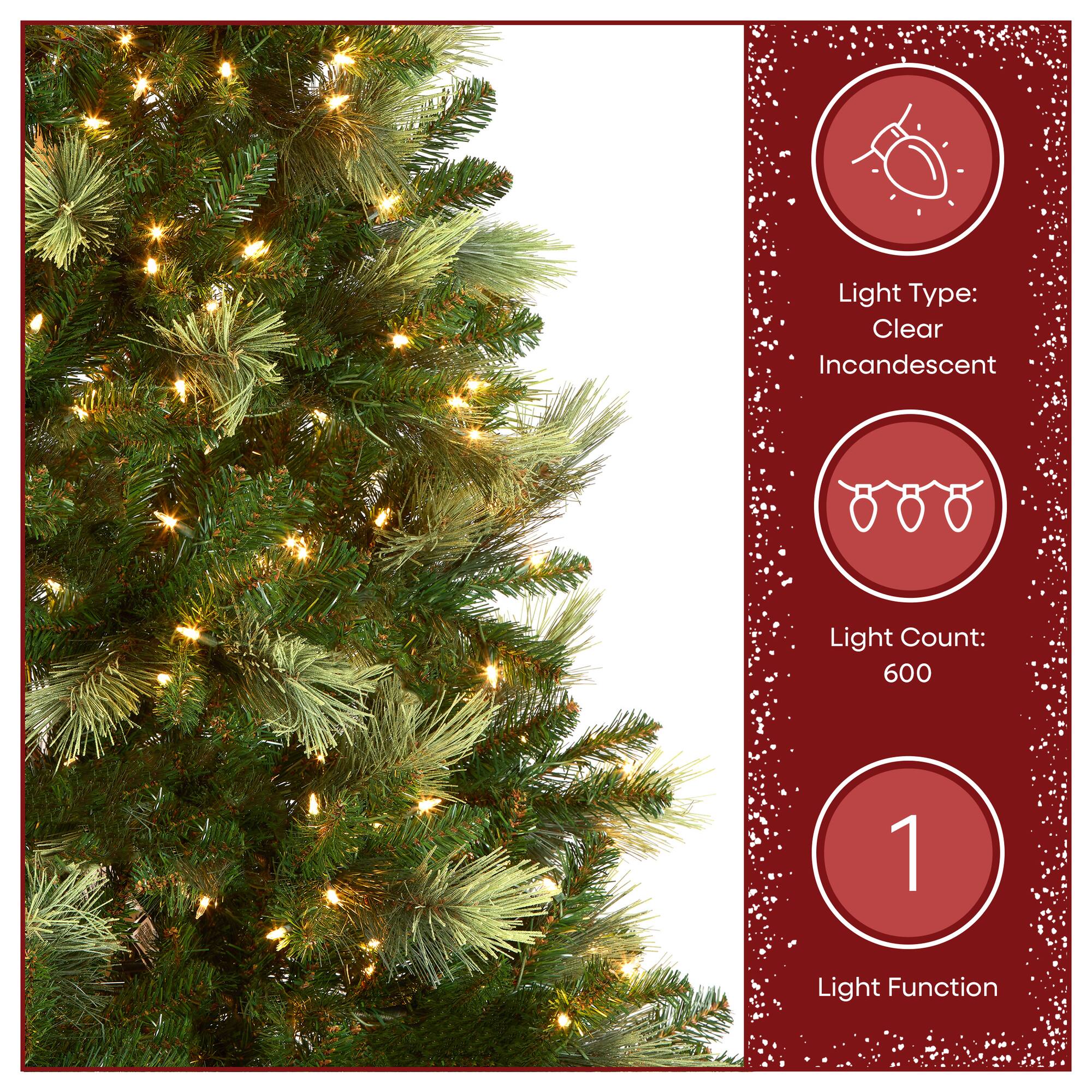 9ft. Pre-Lit Charleston Pine Artificial Christmas Tree
